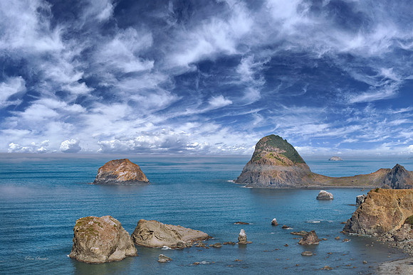 Oregon Ocean Shore Rock Formations