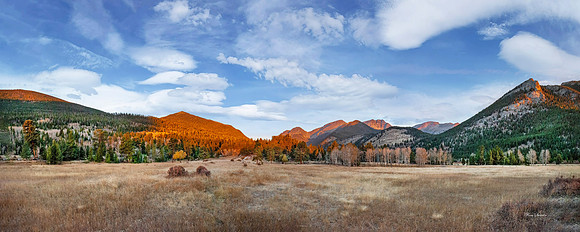 Rocky Mountain national Park Sunrise Pan 40 by 16