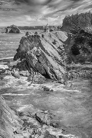 Oregon Coastal Inlet BW