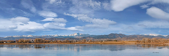 Loveland, CO Reservoir Sunrise 7 36 by 12