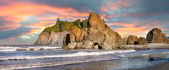 Ruby Beach Washington Coast Close Pan 1
