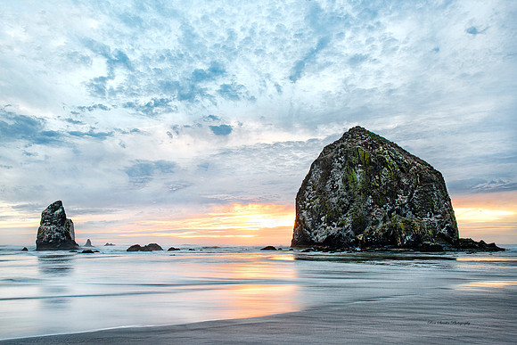 Haystack Rock Sunset 5 Cannon Beach Oregon