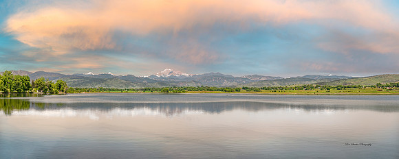 Longs Peak at McIntosh Lake Pan 7 Longmont CO