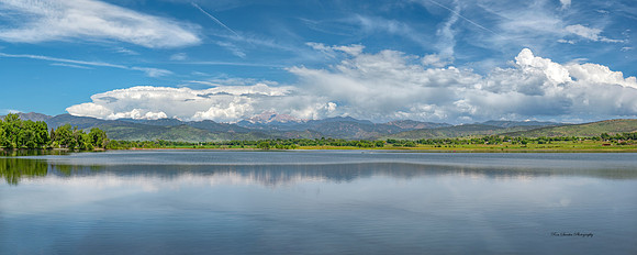 Longs Peak at McIntosh Lake Pan 5 Longmont CO