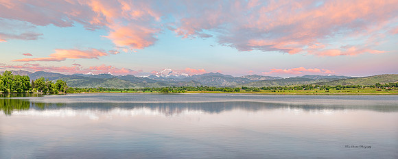 Longs Peak at McIntosh Lake Pan 6 Longmont CO