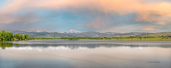 Longs Peak at McIntosh Lake Pan 8 Longmont CO