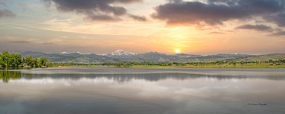 Longs Peak at McIntosh Lake Pan 3 Longmont CO