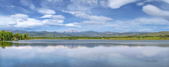 Longs Peak at McIntosh Lake Pan 2 Longmont CO