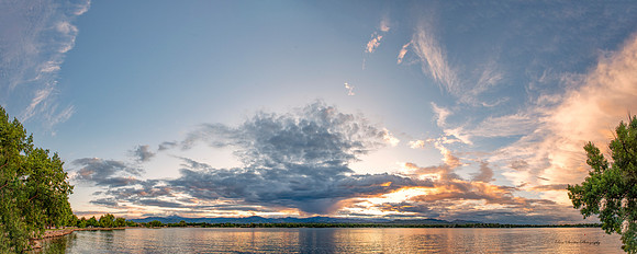 Lake Loveland Colorado Sunset in June 1