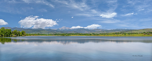 Longs Peak at McIntosh Lake Pan 9 Longmont CO