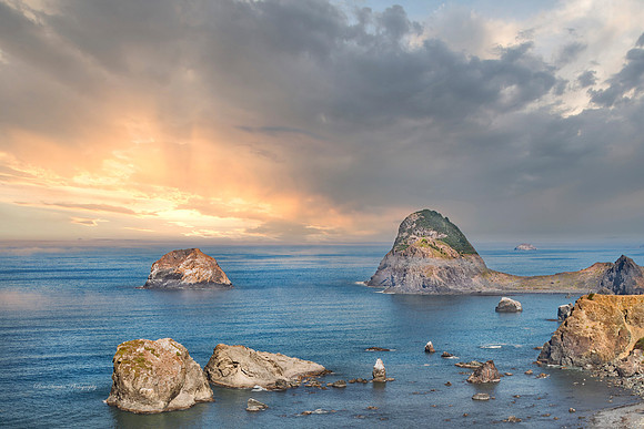 Oregon Coast Bay Sunset