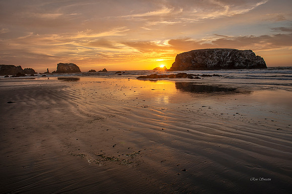 Bandon Beach Oregon Sunset 1
