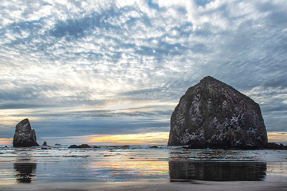 Cannon Beach, OR Haystack Rock Sunset 4