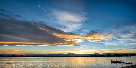 Lake Loveland, CO Sunset Pan 3