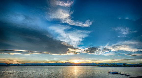 Lake Loveland, CO Sunset Pan 1