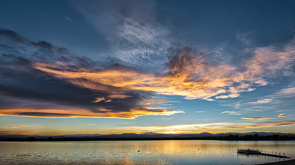 Lake Loveland, CO Sunset Pan 2