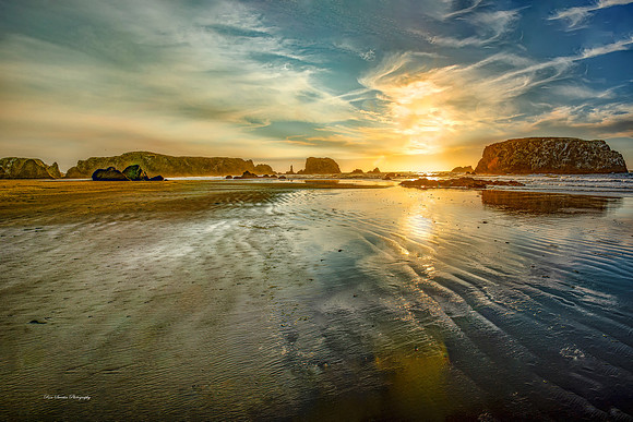 Bandon Beach Sunset 1 36 by 24