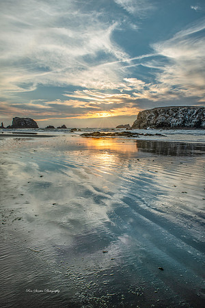 Bandon Beach Sunset 10 16 by 24