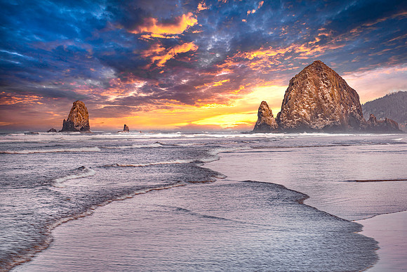 Canon Beach, OR Haystack Rock Day's End