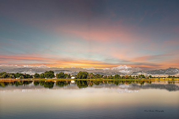Loveland CO Reservoir Evening
