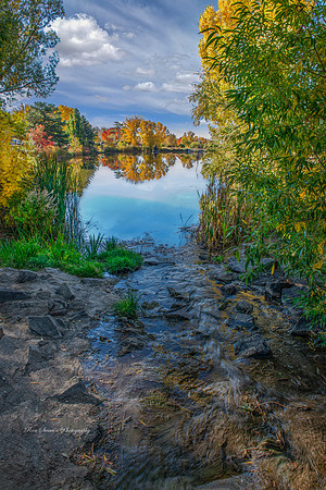 Benson Sculpture Garden Pond Loveland Colorado