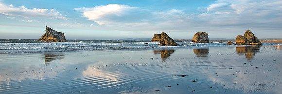 Bandon Beach Evening 36 by 12