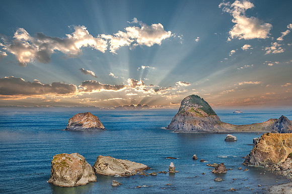Oregon Ocean Shore Rock Formations 2